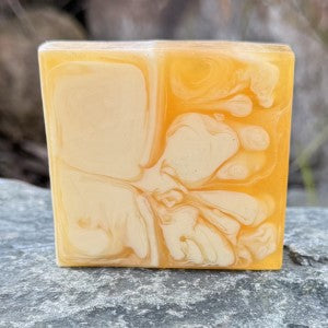Cinnamon Orange and Clove Soap front view outside