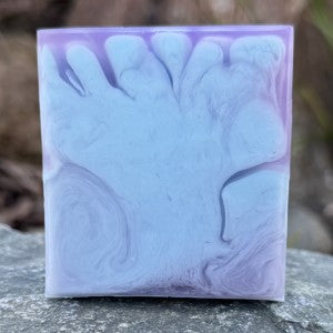 Natural setting highlighting movement of blue and purple colors