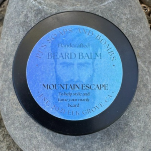 Moutain Escape Beard Balm Label