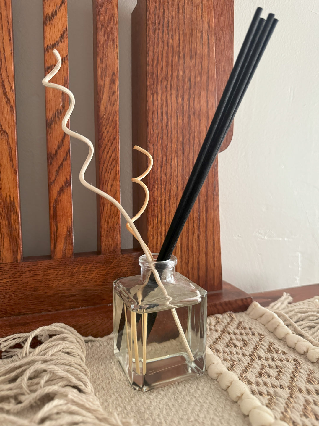 Reed Diffusers, Various Scents in a Square Glass Container 4 FL oz.