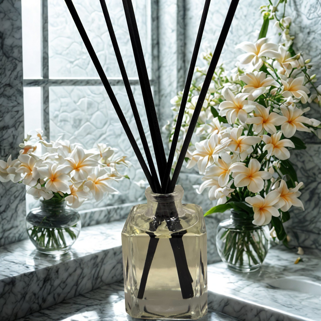 PJ's Pink Plumeria Home Fragrance Room Diffusers, Delicate Tropical Floral Scent, Flameless Fragrance