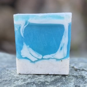 Ocean Shores Soap, Standing up on a natural rock