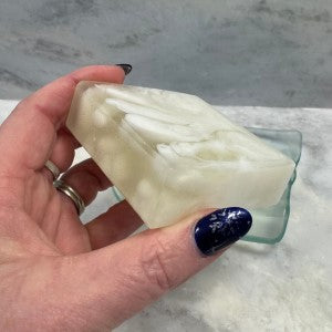 Side and end view of Unscented Luxury Soap