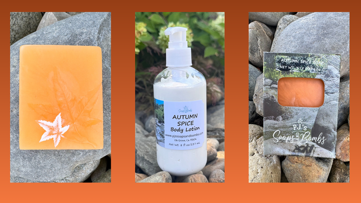Autumn Spice Handcrafted Soap, Aloe Vera, Olive OIl and Goat Milk Soap