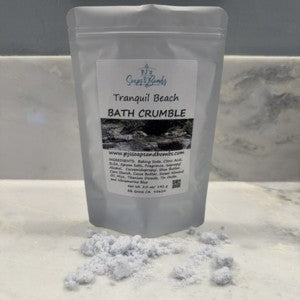 Tranquil Beach Bath Crumble, Beach Scent, Relaxing Aromatherapy Bath Soak