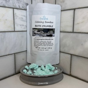 Calming Bamboo Bath Crumble, Bath Time Indulgence, Moisturizing & Nourishing, Spa-Like Scent