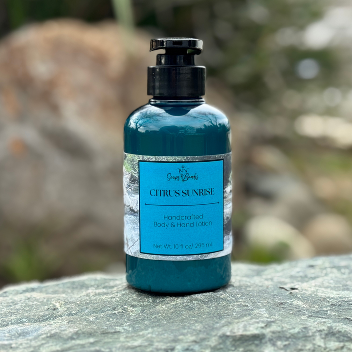 CITRUS SUNRISE Handcrafted Luxury Body Lotion – Lightweight, Non-Greasy & Deeply Moisturizing (10 oz)
