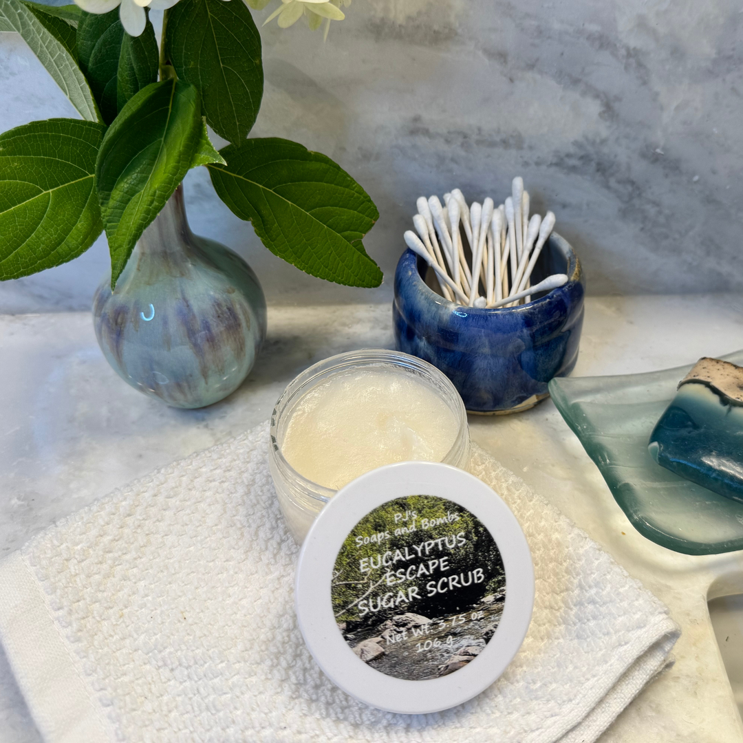 Eucalyptus Escape Moisturizing Sugar Scrub, Natural Exfoliating Scrub, Skin-Loving Scrub,