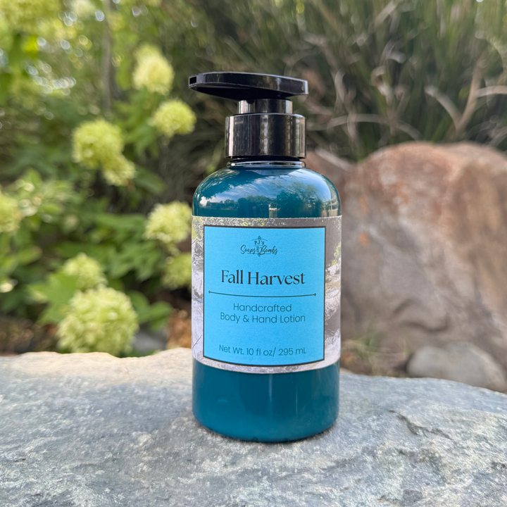 Fall Harvest Handcrafted Body & Hand Lotion – Moisturizing, Non-Greasy, with Hyaluronic Acid, 10 oz