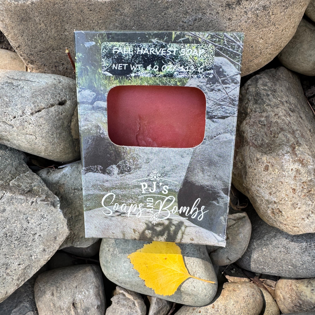 Fall Harvest Soap, Fall Design, Aloe Vera, Olive Oil and Argan Soap