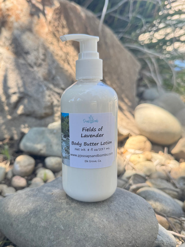 Fields of Lavender Handcrafted Body Lotion, Non-Greasy, Hydrating Lotion