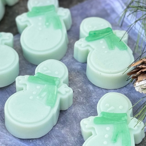 Gingersnap Snowmen Soap with Shea Butter
