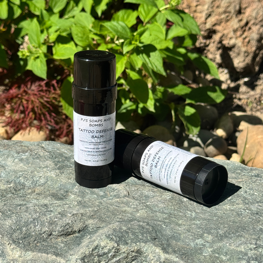 TATTOO DEFENSE BALM, Botanical Protection with Zinc Oxide