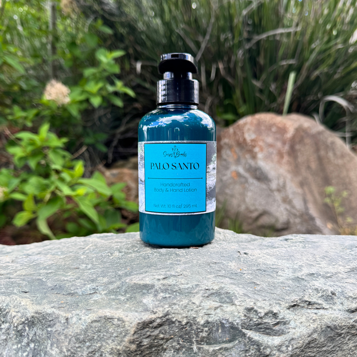 PALO SANTO Handcrafted Luxury Body Lotion – Lightweight, Non-Greasy & Deeply Moisturizing (10 oz)