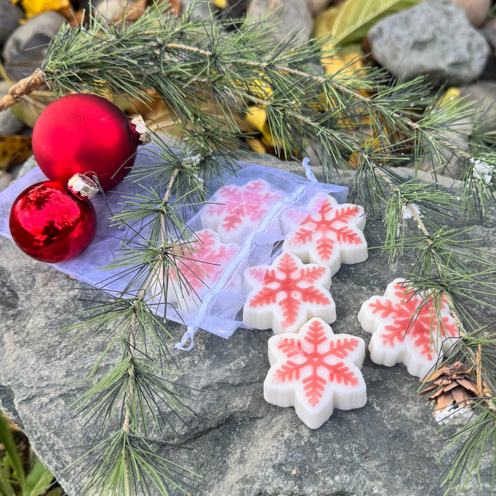 Peppermint Snowflake Winter Soap with Shea Butter