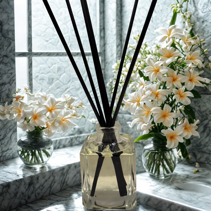 Pink Plumeria Home Fragrance Room Diffusers, Delicate Tropical Floral Scent, Flameless Fragrance