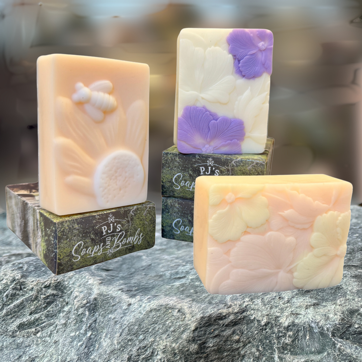 SUNNY CITRUS BLOOM Artisan Soap, Orange Blossom Scent, Skin-Softening Goat Milk & Shea Butter