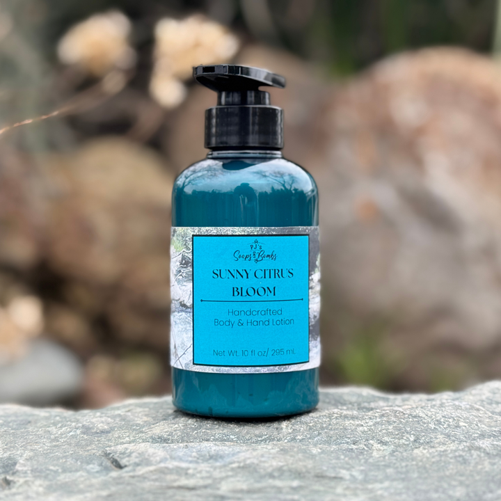 SUNNY CITRUS BLOOM Handcrafted Luxury Body Lotion – Lightweight, Non-Greasy & Deeply Moisturizing (10 oz)