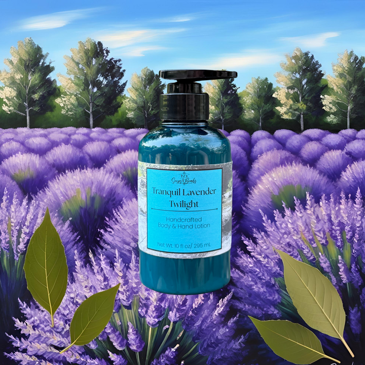 PJ's Tranquil Lavender Twilight Handcrafted Luxury Body Lotion – Non-Greasy, Moisturizing, Cruelty-Free Skincare, 10 ounces