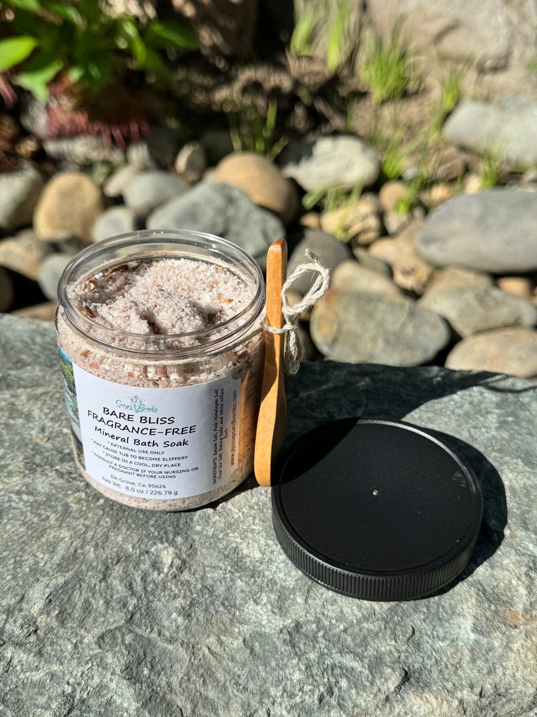 BARE BLISS FRAGRANCE-FREE Mineral Bath Soak, Calming & Restorative Soak for a Peaceful Spa Escape 8 oz