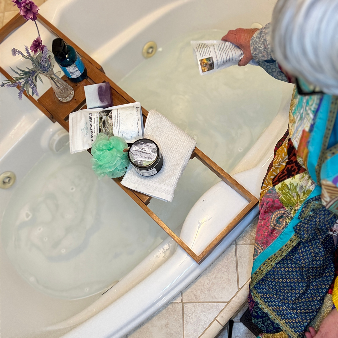 TRANQUIL LAVENDER TWILIGHT Bath Crumble, Foaming, Moisturizing Bath Crumble for a Luminous Spa Escape