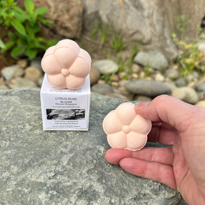 CITRUS ROSE BLOOM Shower Steamers – Cooling & Uplifting Aromatherapy