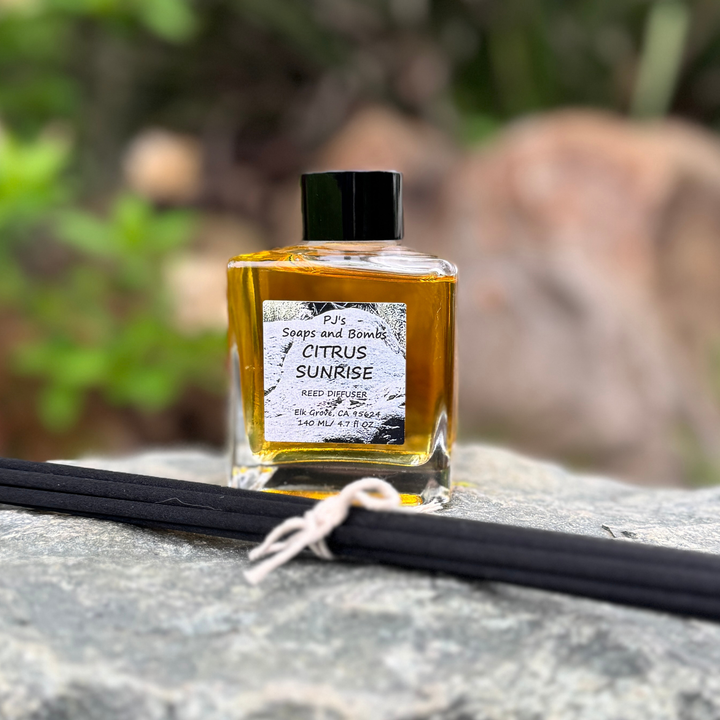 CITRUS SUNRISE Reed Diffusers, Bright & Uplifting Home Fragrance, 4.7 oz