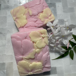 Fragrant Pink Plumeria Nourishing Artisan Soap, Goat Milk and Shea Butter Soap, Hand and Body Soap