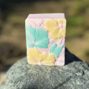 Fragrant Pink Plumeria Nourishing Artisan Soap, Goat Milk and Shea Butter Soap, Hand and Body Soap