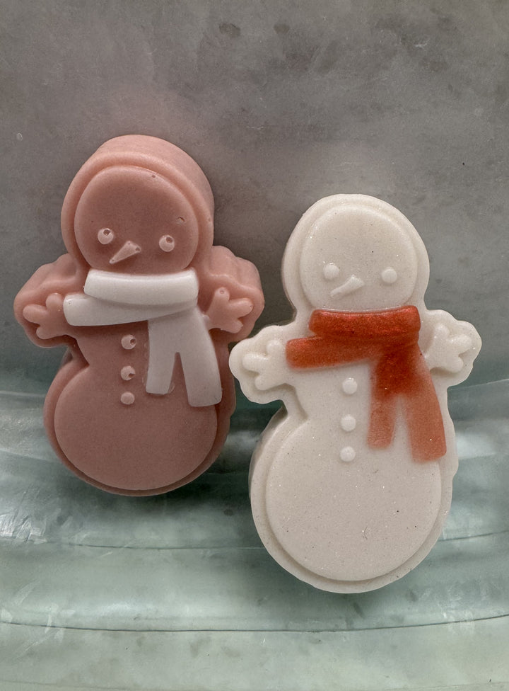 Sweet Figgy Snowmen Goat Milk Soap, Sweet and Warm Scent, Holiday Guest Soaps