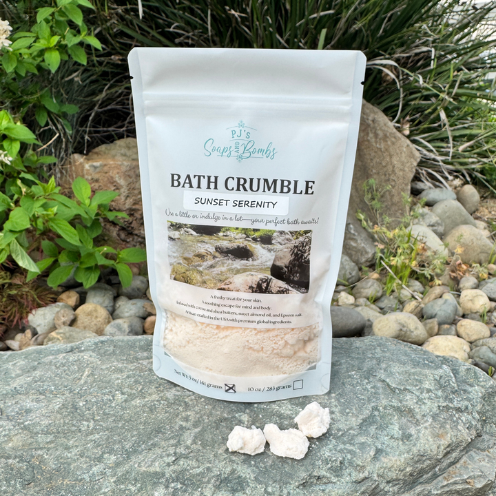 SUNSET SERENITY Bath Crumble – Orange, Lavender, Chamomile & Calendula Spa Soak